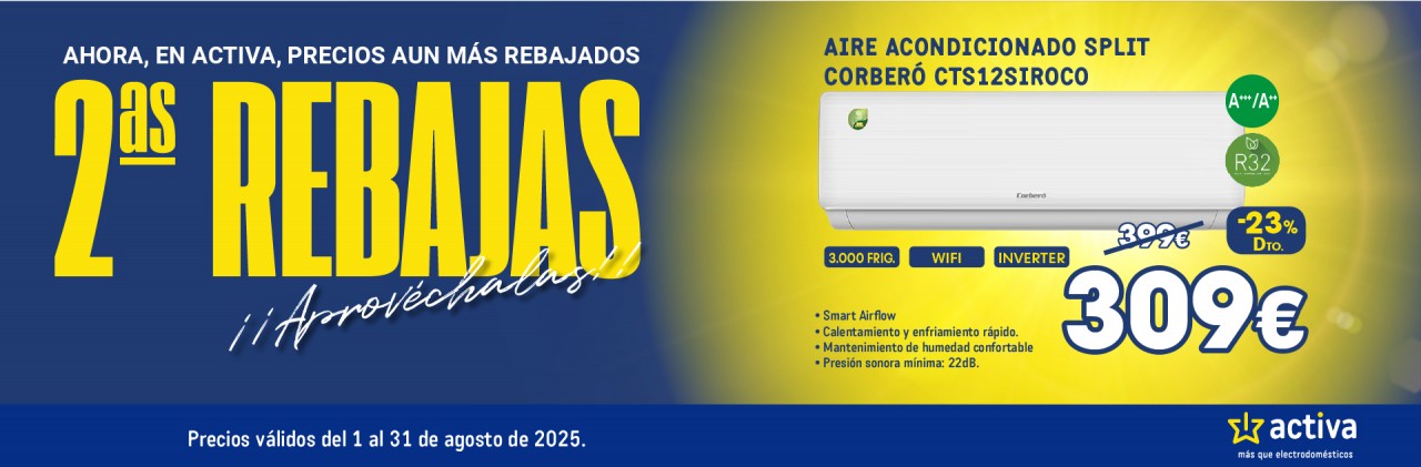 ACTIVA SEGUNDAS REBAJAS AGOSTO 2025 AIRE