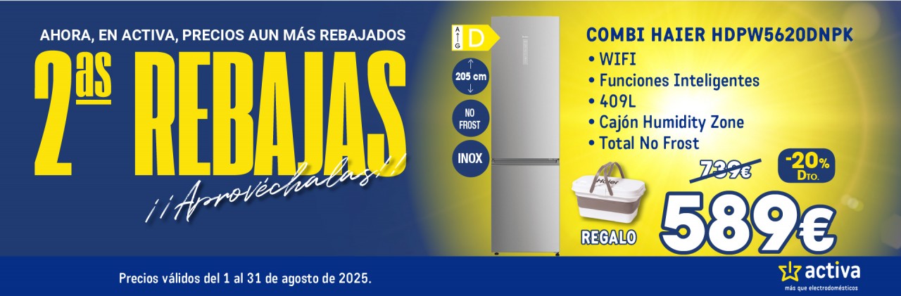 ACTIVA SEGUNDAS REBAJAS AGOSTO 2025 FRIGO
