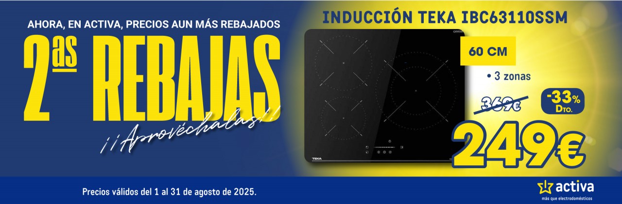 ACTIVA SEGUNDAS REBAJAS AGOSTO 2025 PLACA