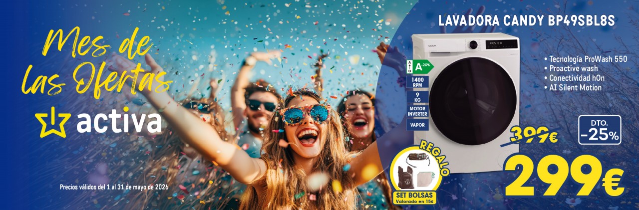 ACTIVA - MES DE LAS OFERTAS - MAYO 26 - LAVADORA