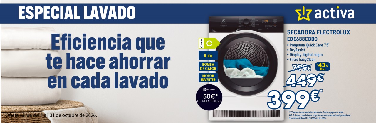 ACTIVA - LAVADO - OCT. 26 - ELECTROLUX